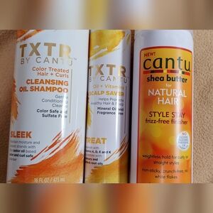 Cantu brand hair products trio. All New